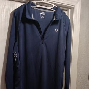 Men's Navy Quarter-Zip Pullover